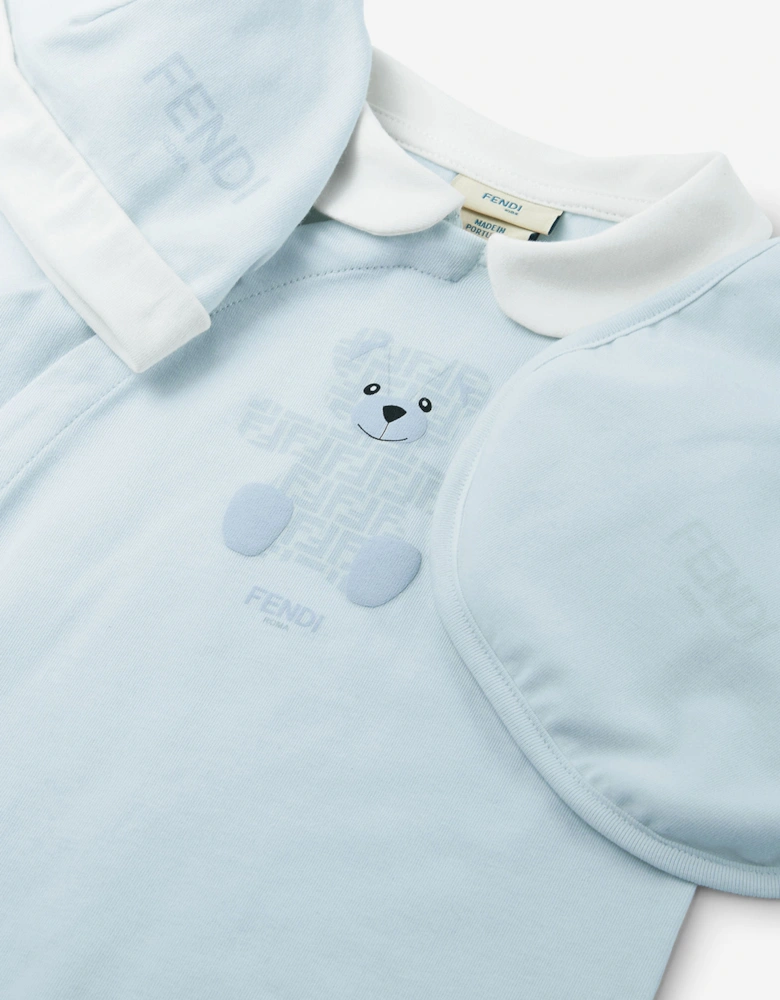 Baby Boys Bear Babygrow Set in Blue