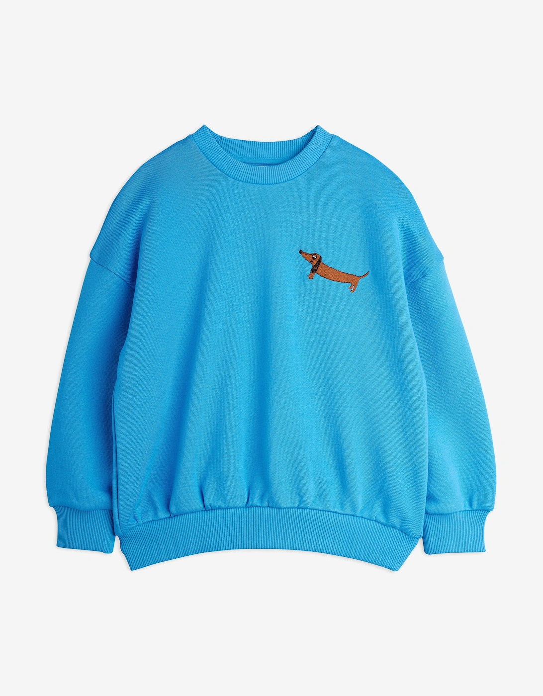 Kids Embroidered Dog Sweatshirt in Blue, 6 of 5