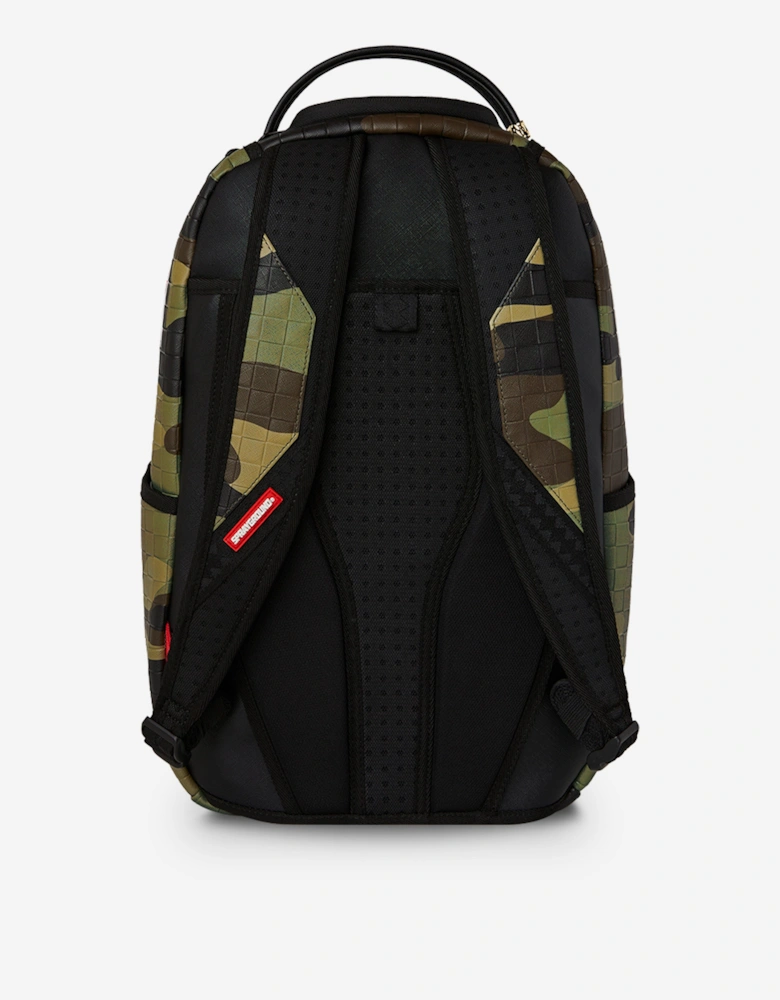 Kids Woodland Camo Check Backpack in Green (45.72)