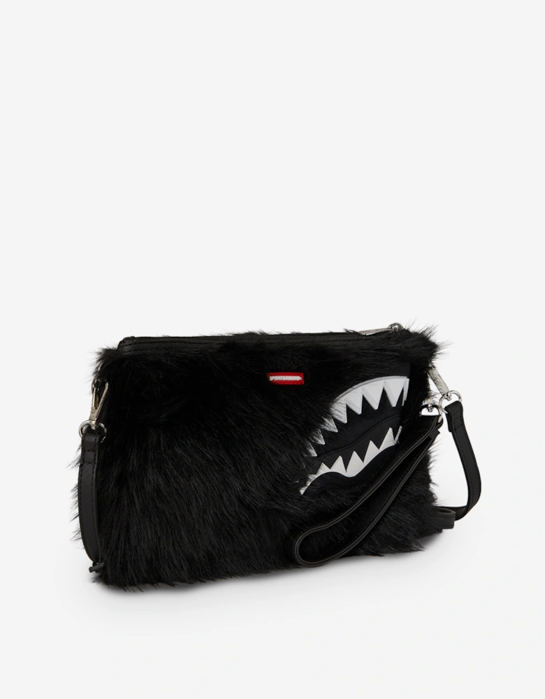 Kids Fur Cray Crossover Clutch in Black (25cm)
