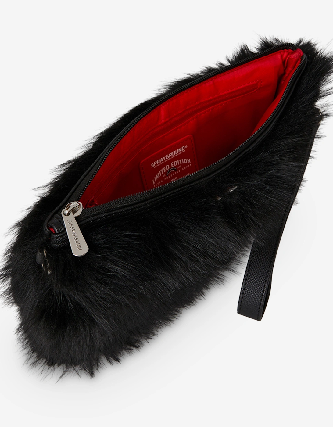 Kids Fur Cray Crossover Clutch in Black (25cm)