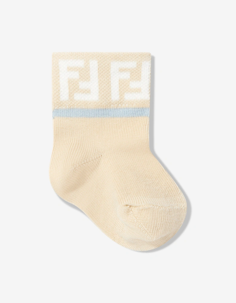 Baby Boys Logo Socks Set (5 Pairs) in Multicolour