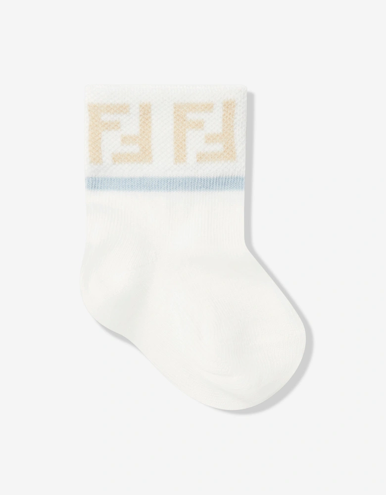 Baby Boys Logo Socks Set (5 Pairs) in Multicolour