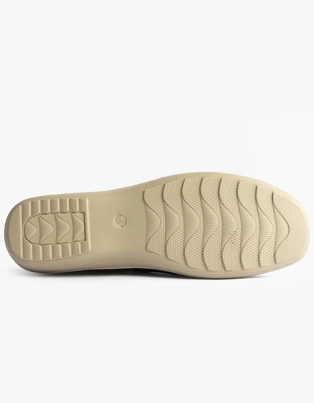 MARSHA Womens Cut-Out Slip-On Shoes Navy Blue