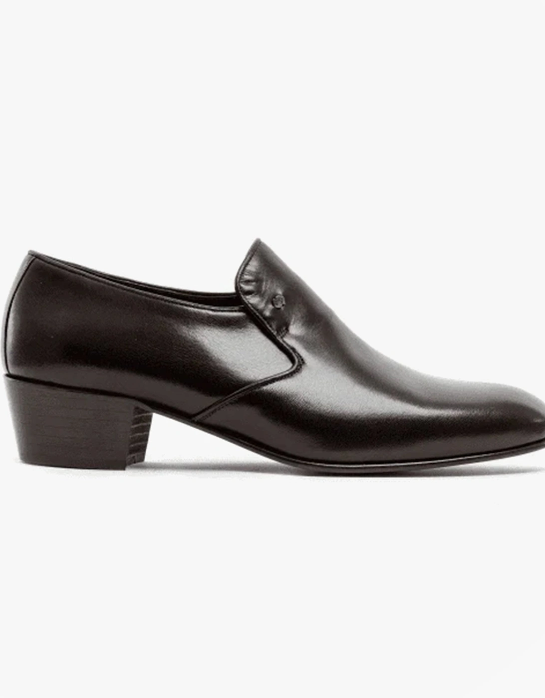 BILBAO Mens Soft Leather Plain Cuban Heel Shoes Dark Brown, 9 of 8