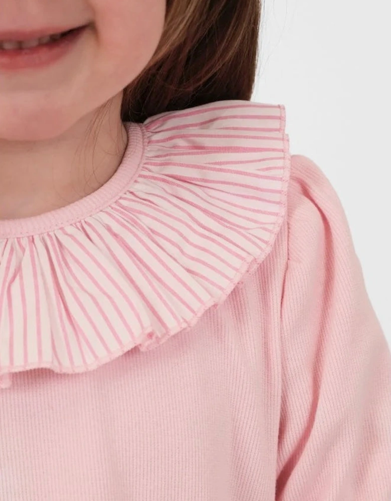 Girls Pink Ribbed ‘Leah’ Legging Set