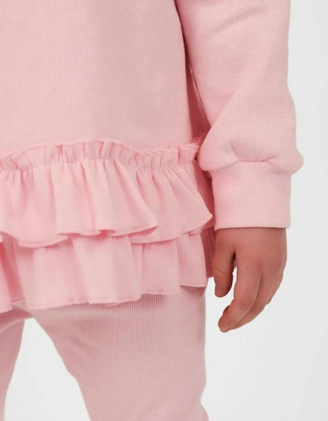 Girls Pink Ribbed ‘Leah’ Legging Set