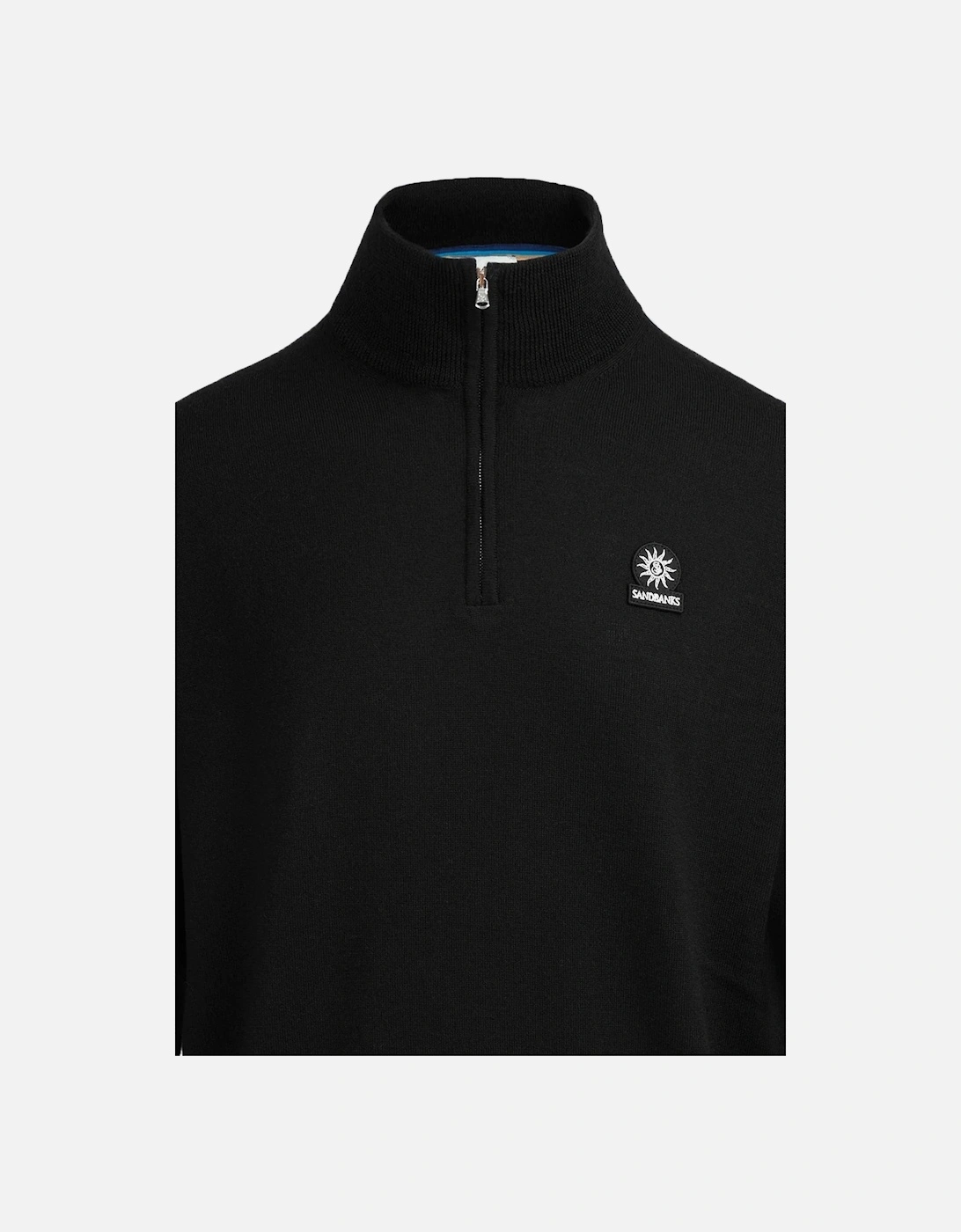 Quarter Zip Merino Knitwear Black