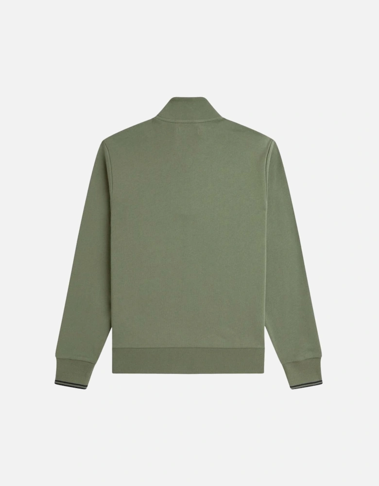 Half Zip Sweatshirt Laurel Wreath Green/Black