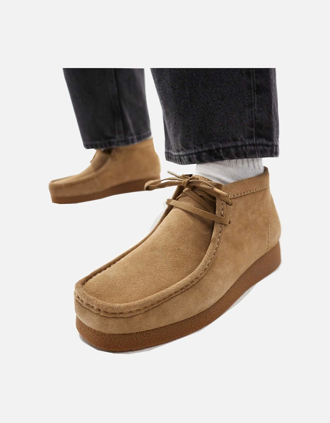 Originals Wallabee Evo Suede Boots Dark Sand
