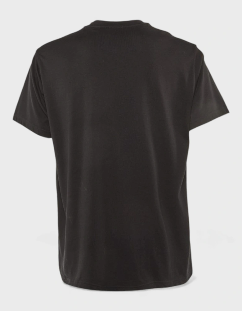 Raynerton Cotton Logo Embroidered T-Shirt Black