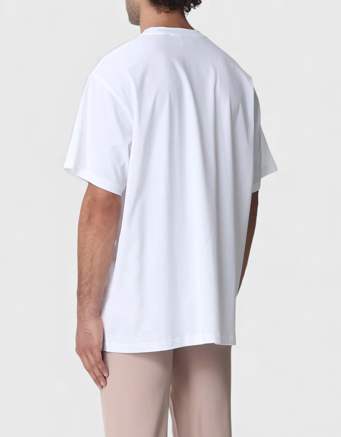 Embroidered Cotton T Shirt White