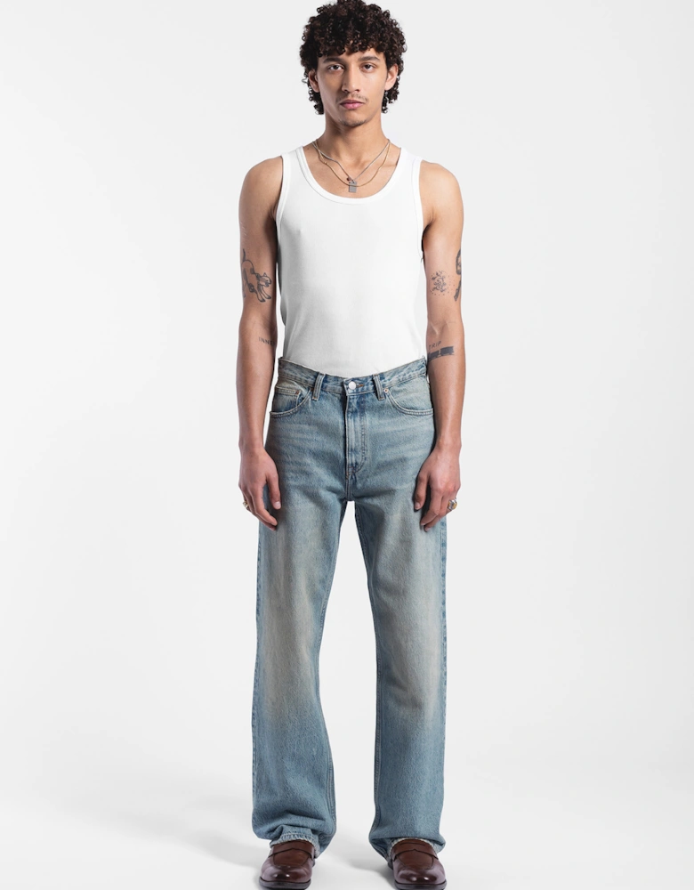 Omar Relaxed Denim - Stream Sky Aged