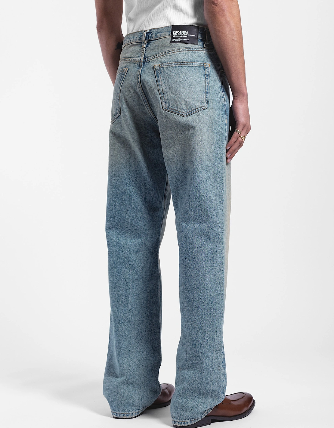 Omar Relaxed Denim - Stream Sky Aged