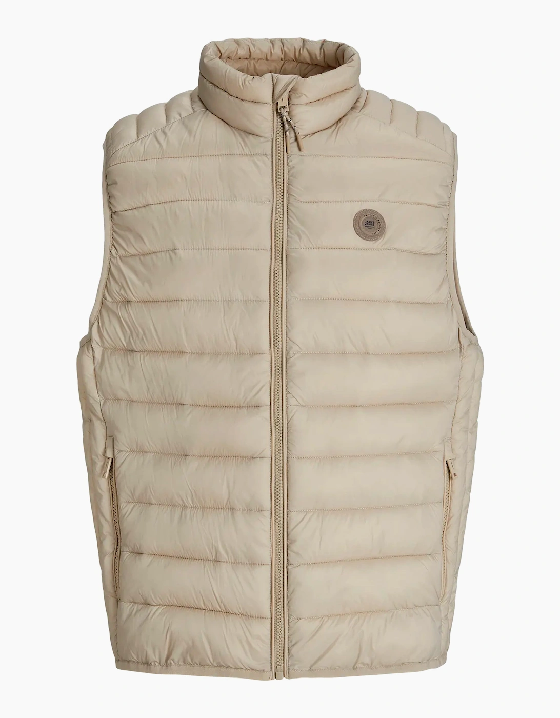 Men's Jack & Jones JJE Bradley Light Body Warmer – Crockery - Tan - Size: 38/Regular