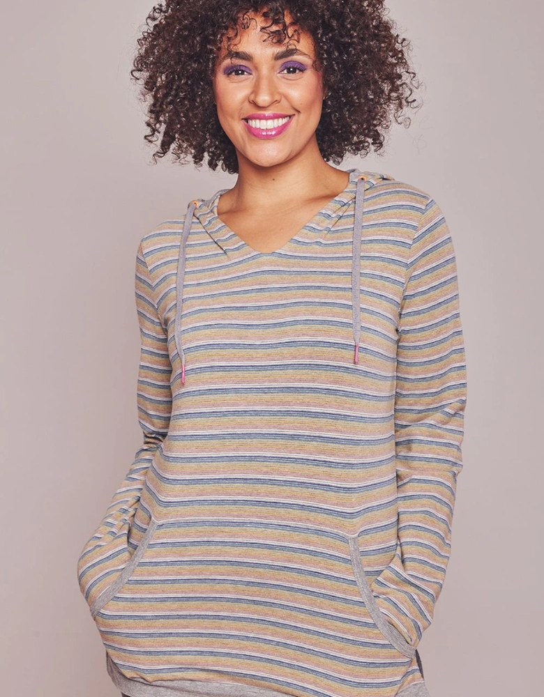 'Downtime' Ladies Hooded Sweatshirt