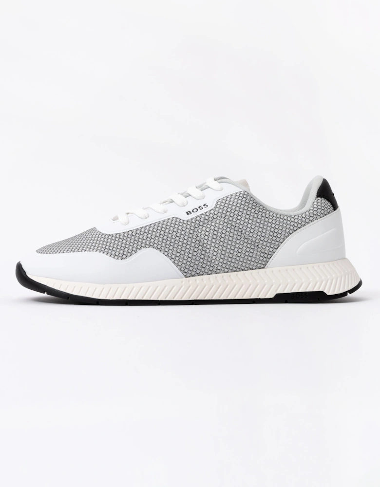 BOSS Orange Mens Titanium Runn Mesh Trainers - Natural 101