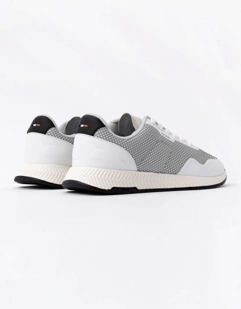 BOSS Orange Mens Titanium Runn Mesh Trainers - Natural 101