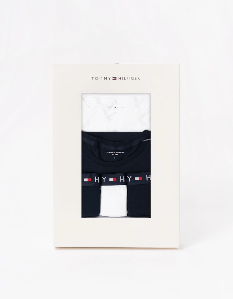 Mens Trunk & T-Shirt Gift Set - White/Desert Sky