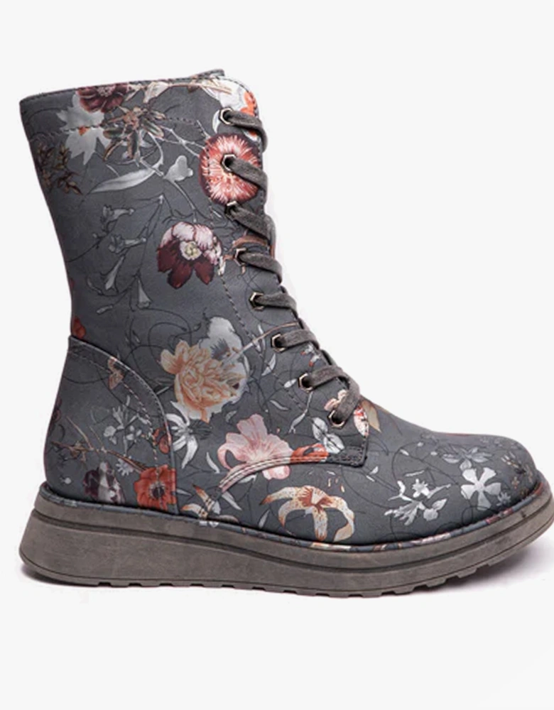 MARTINA4 PRINT FANTASY Womens Ankle Boots Grey
