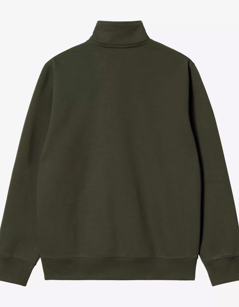 Chase Neck Zip Sweatshirt Olive/Gold