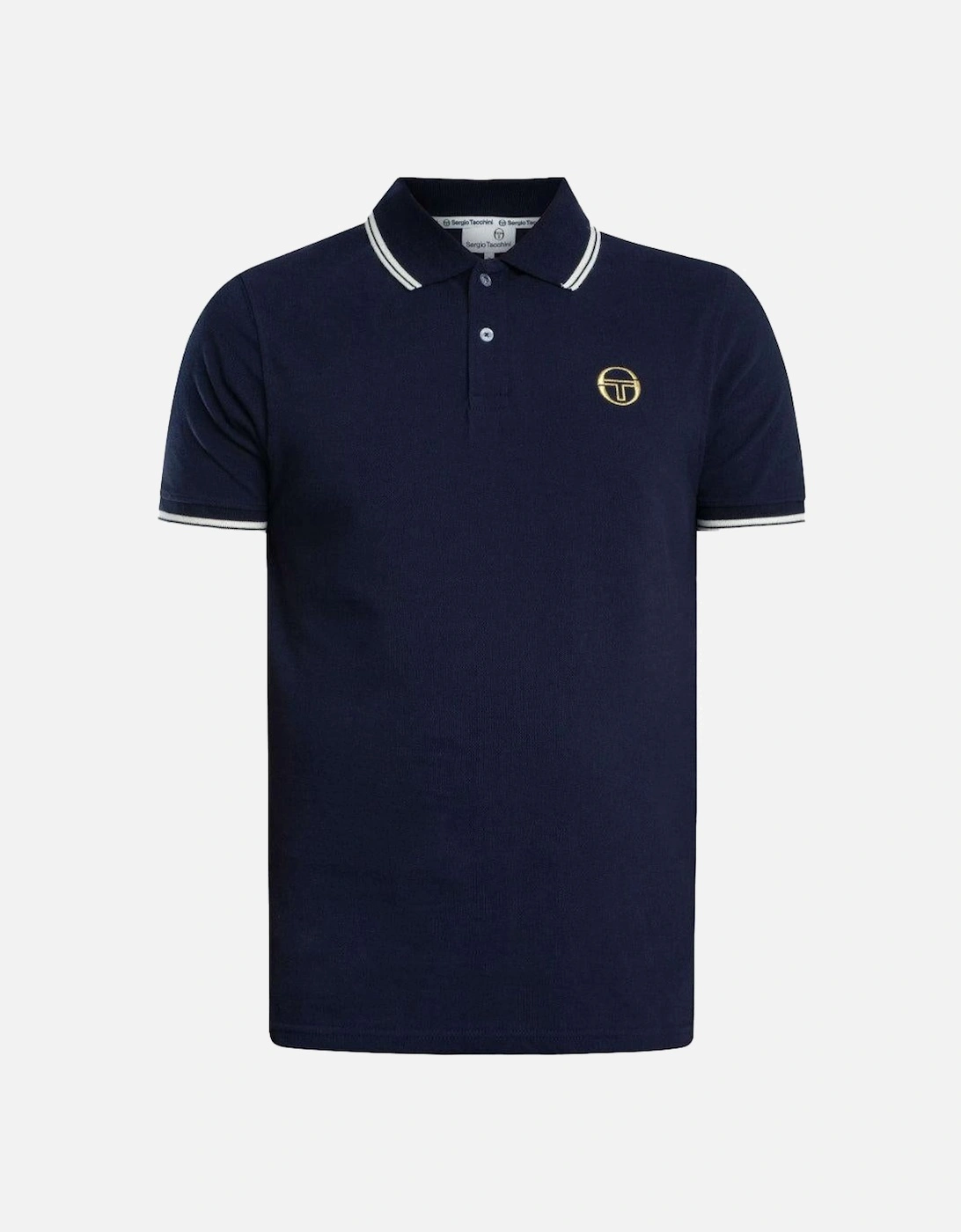 020 Twin Tipped Polo Shirt Maritime Blue/Gardenia, 2 of 1