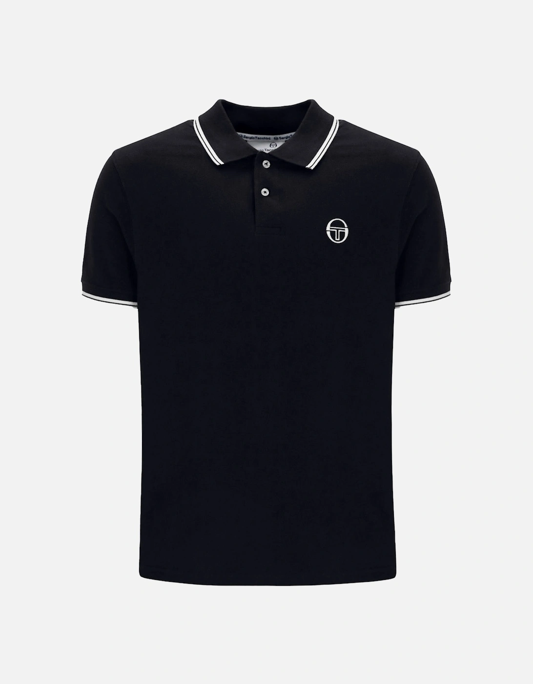 020 Twin Tipped Polo Shirt Black/White, 3 of 2