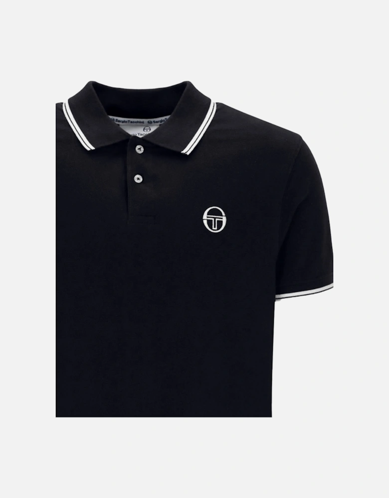 020 Twin Tipped Polo Shirt Black/White