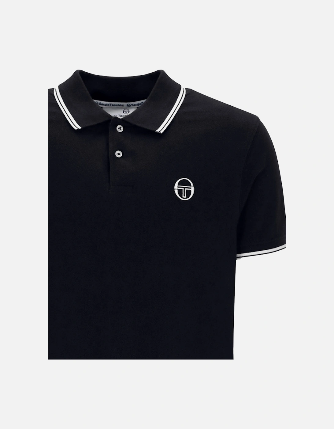 020 Twin Tipped Polo Shirt Black/White