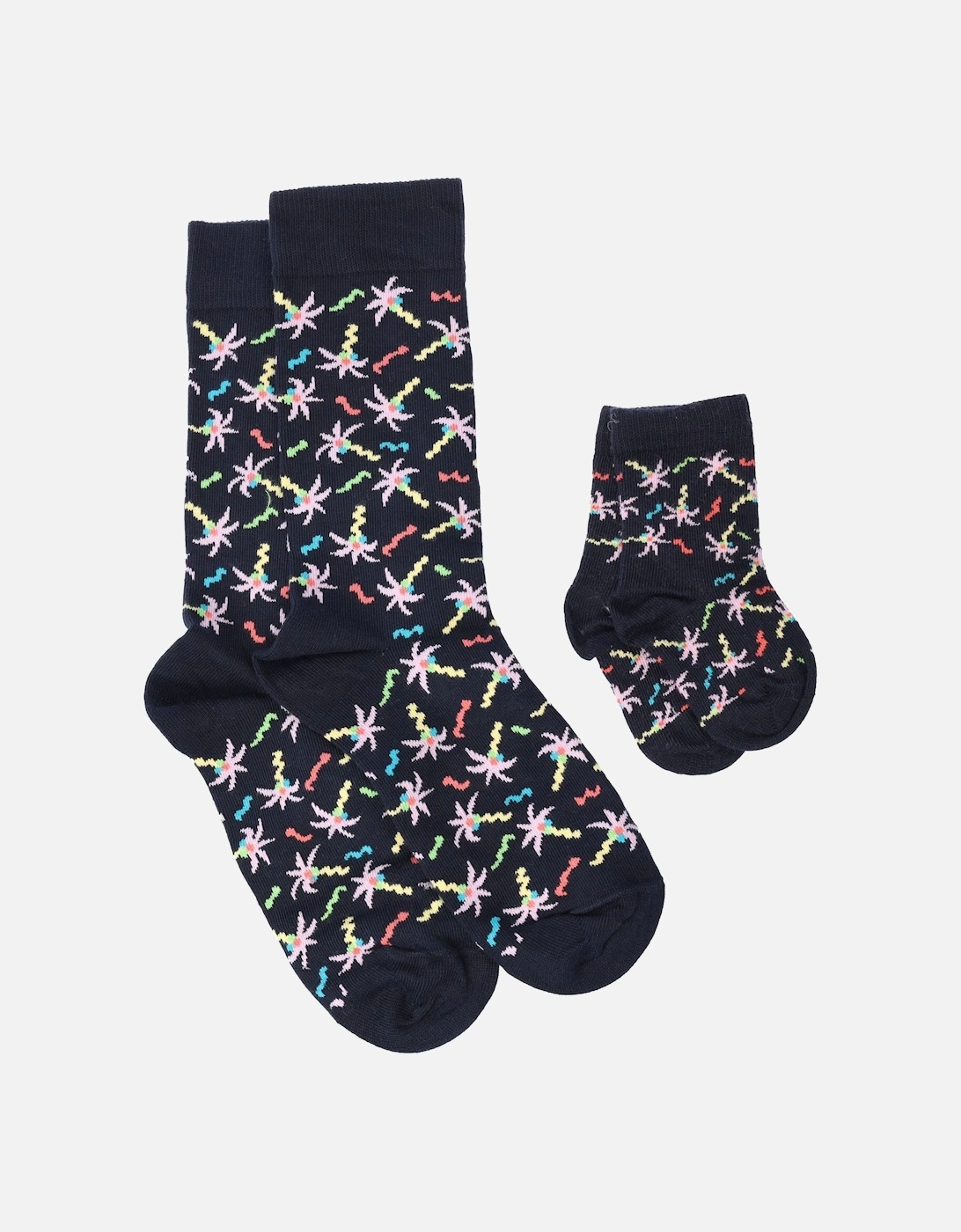 Infants Mini Me Confetti Palm Socks Gift Set