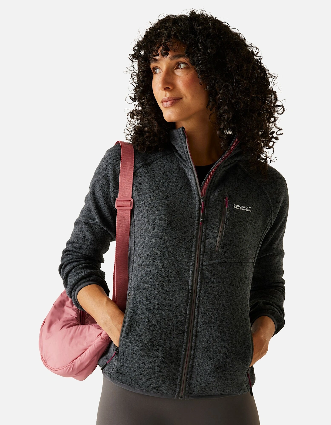 Womens/Ladies Newhill II Marl Full Zip Hoodie