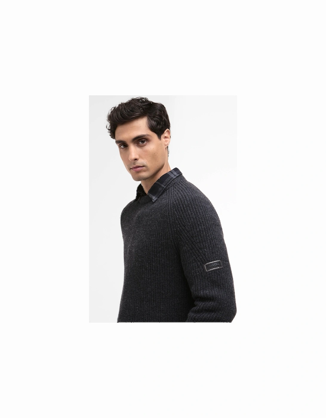Chester Mens Crew Neck Jumper - Charcoal Marl
