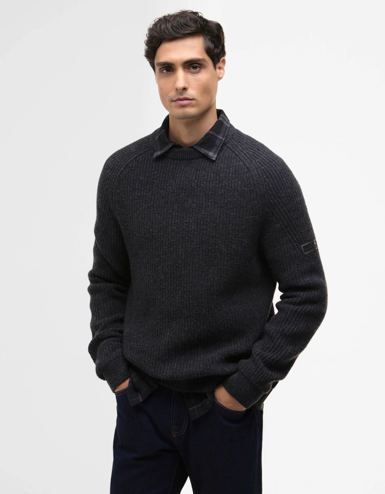Chester Mens Crew Neck Jumper - Charcoal Marl