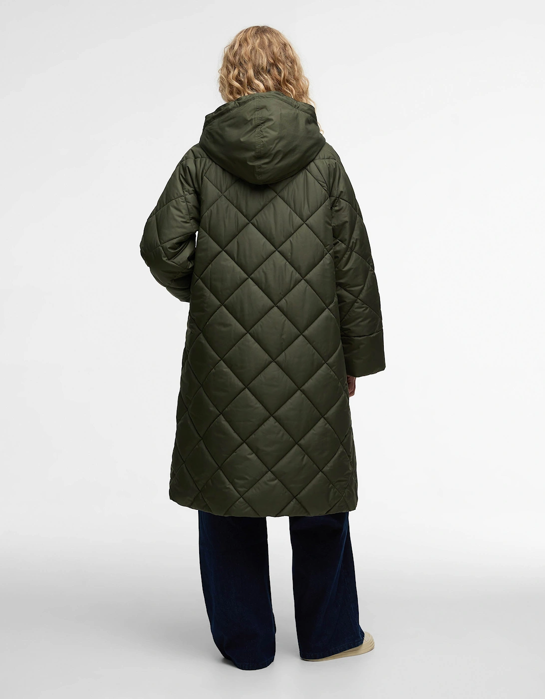 Braidley Womens Quilted Jacket - Olive/Ancient Tartan