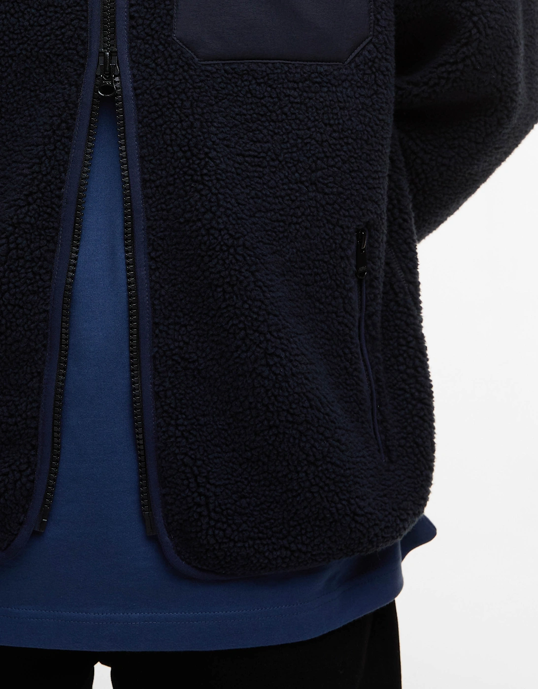 Mossdale Mens Fleece Jacket - Navy