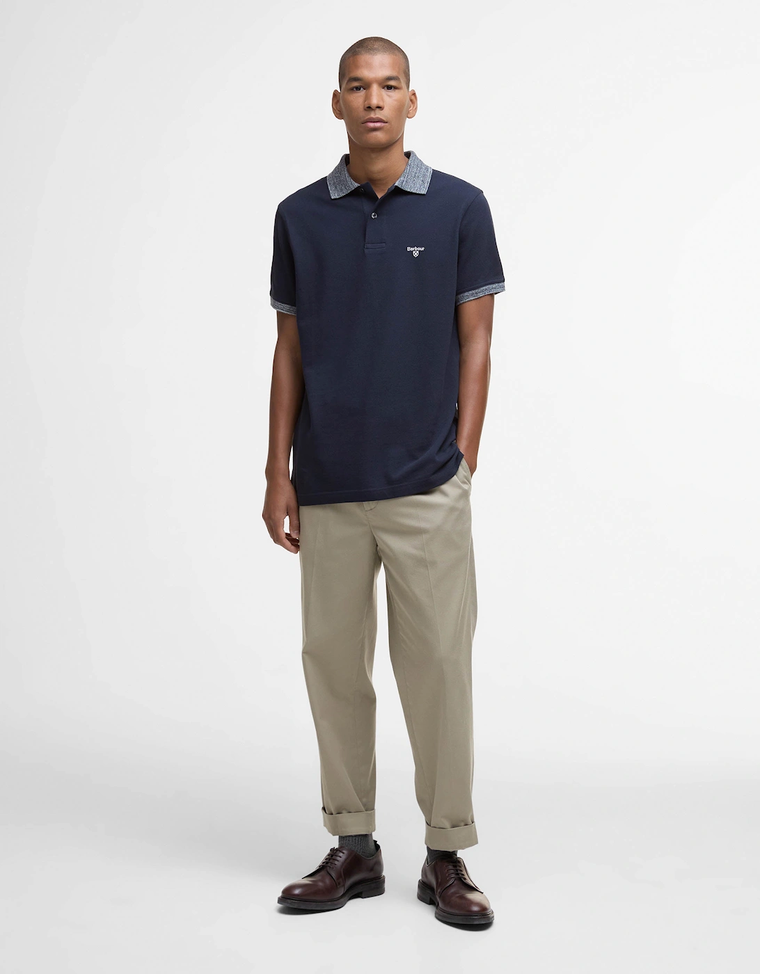 Marlton Mens Tailored Fit Polo Shirt - Navy