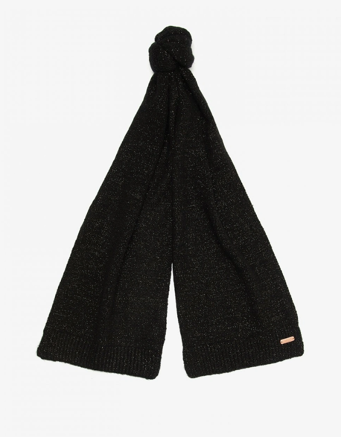 Sparkle Womens Beanie/Scarf - Black
