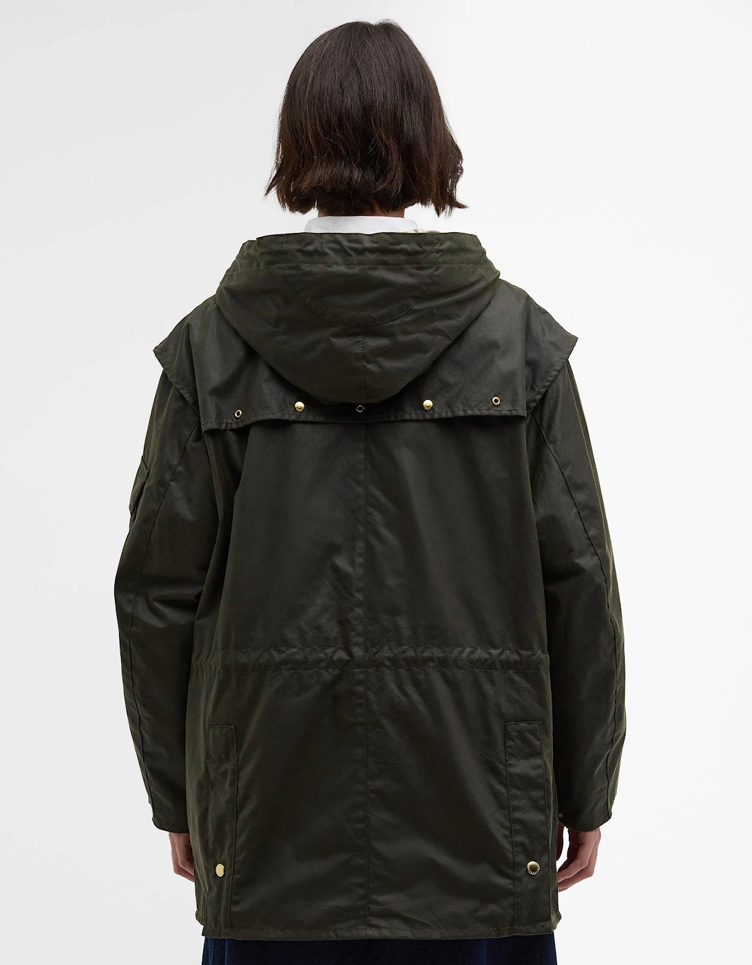 Aberford Womens Wax Jacket - Archive Olive/Ancient Tartan