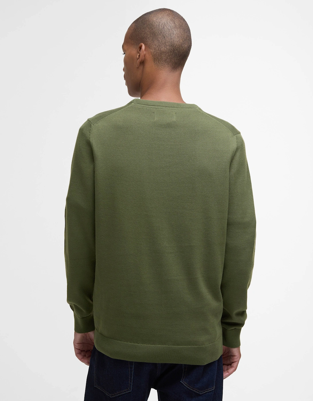 Pima Cotton Mens Crew Sweatshirt - Winter Moss