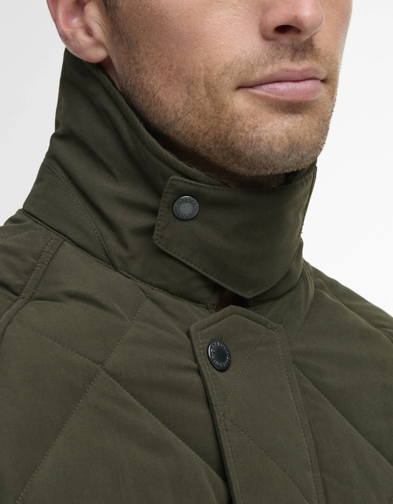 Modern Bedale Mens Quilted Jacket - Olive