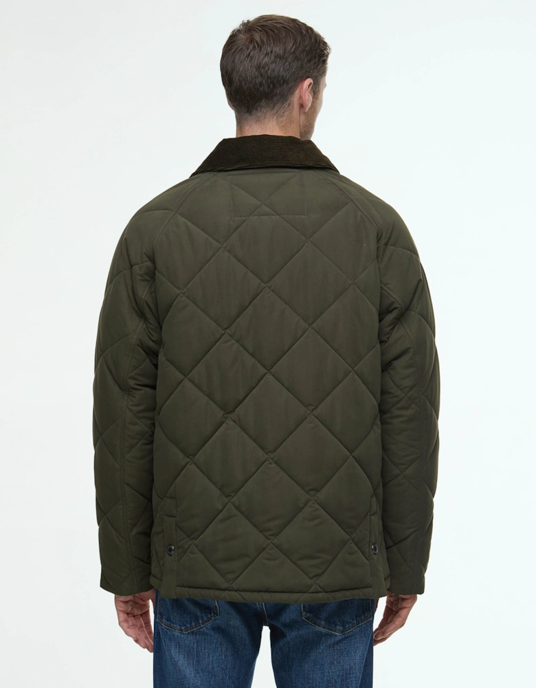 Modern Bedale Mens Quilted Jacket - Olive