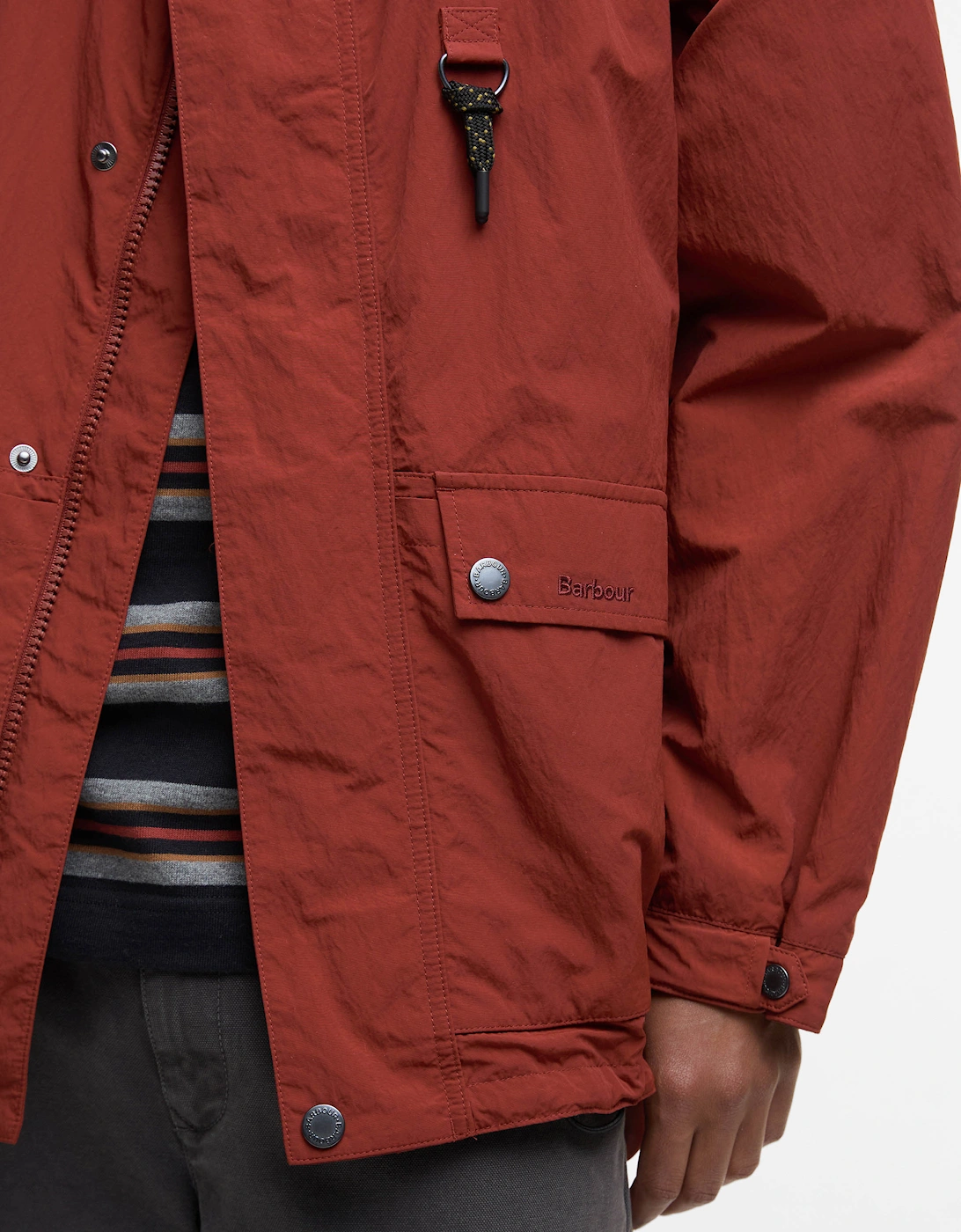 Rig Mens Showerproof Jacket - Fired Brick