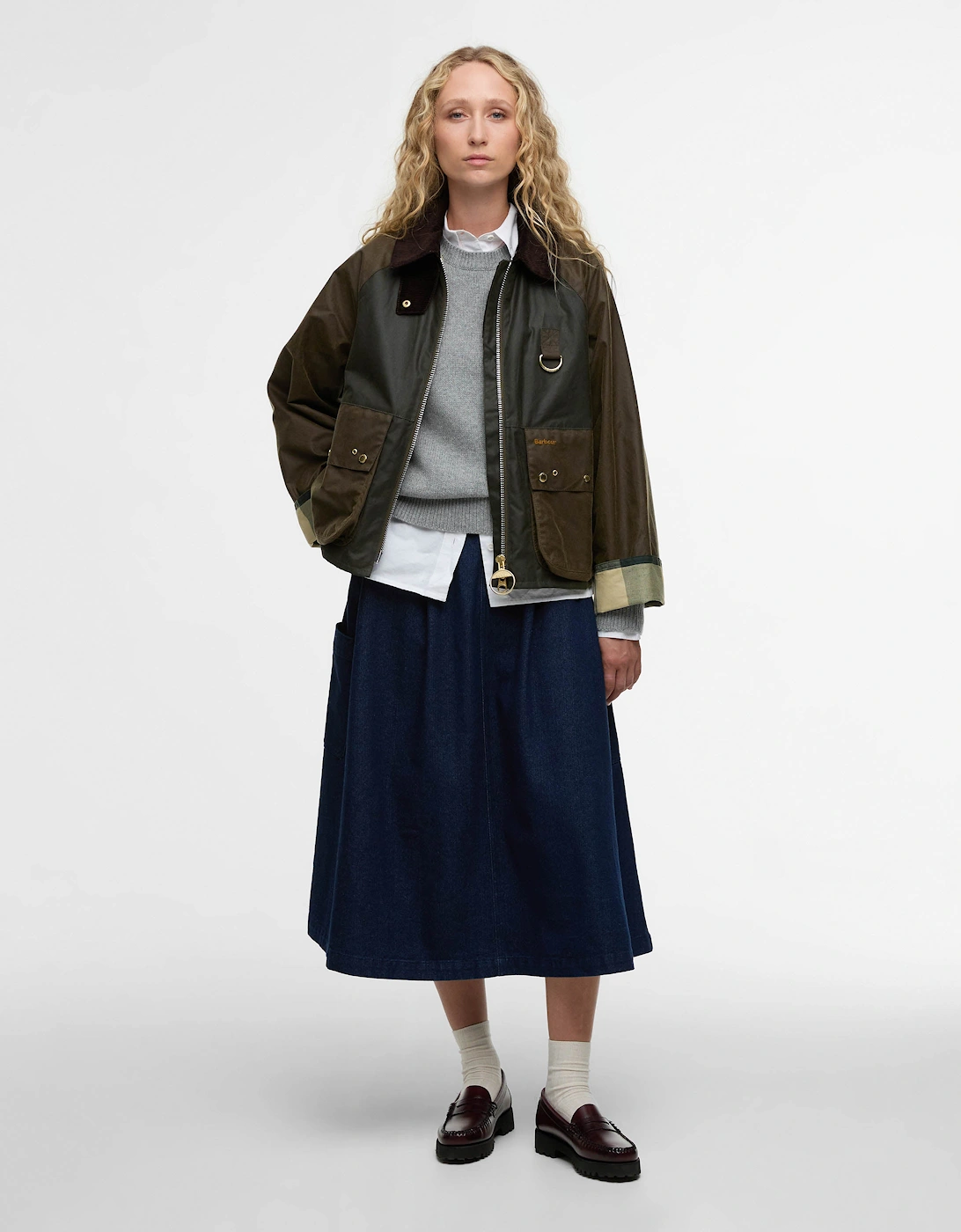 Kearton Womens Wax Jacket - Archive Olive/Beech/Ancient Tartan