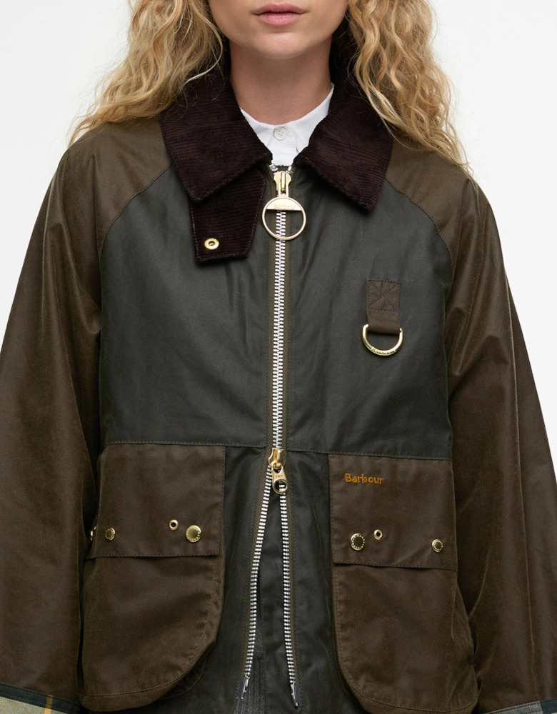 Kearton Womens Wax Jacket - Archive Olive/Beech/Ancient Tartan
