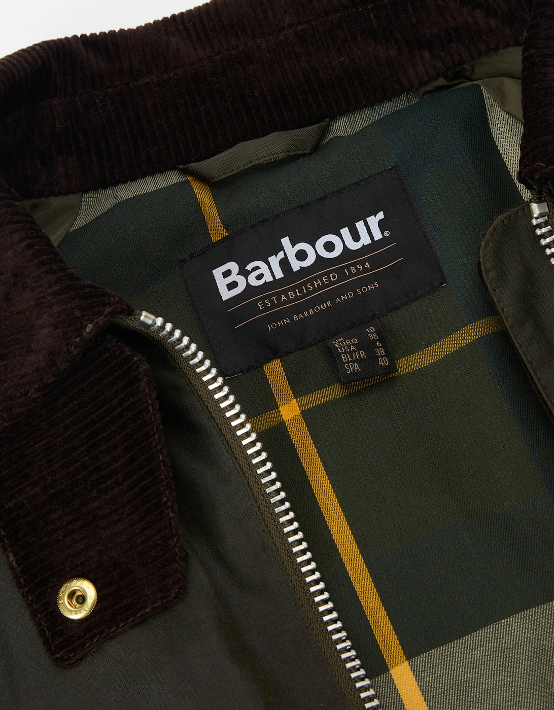 Kearton Womens Wax Jacket - Archive Olive/Beech/Ancient Tartan