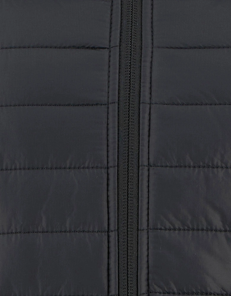 Valentina Womens Quilted Hybrid Jacket - Black