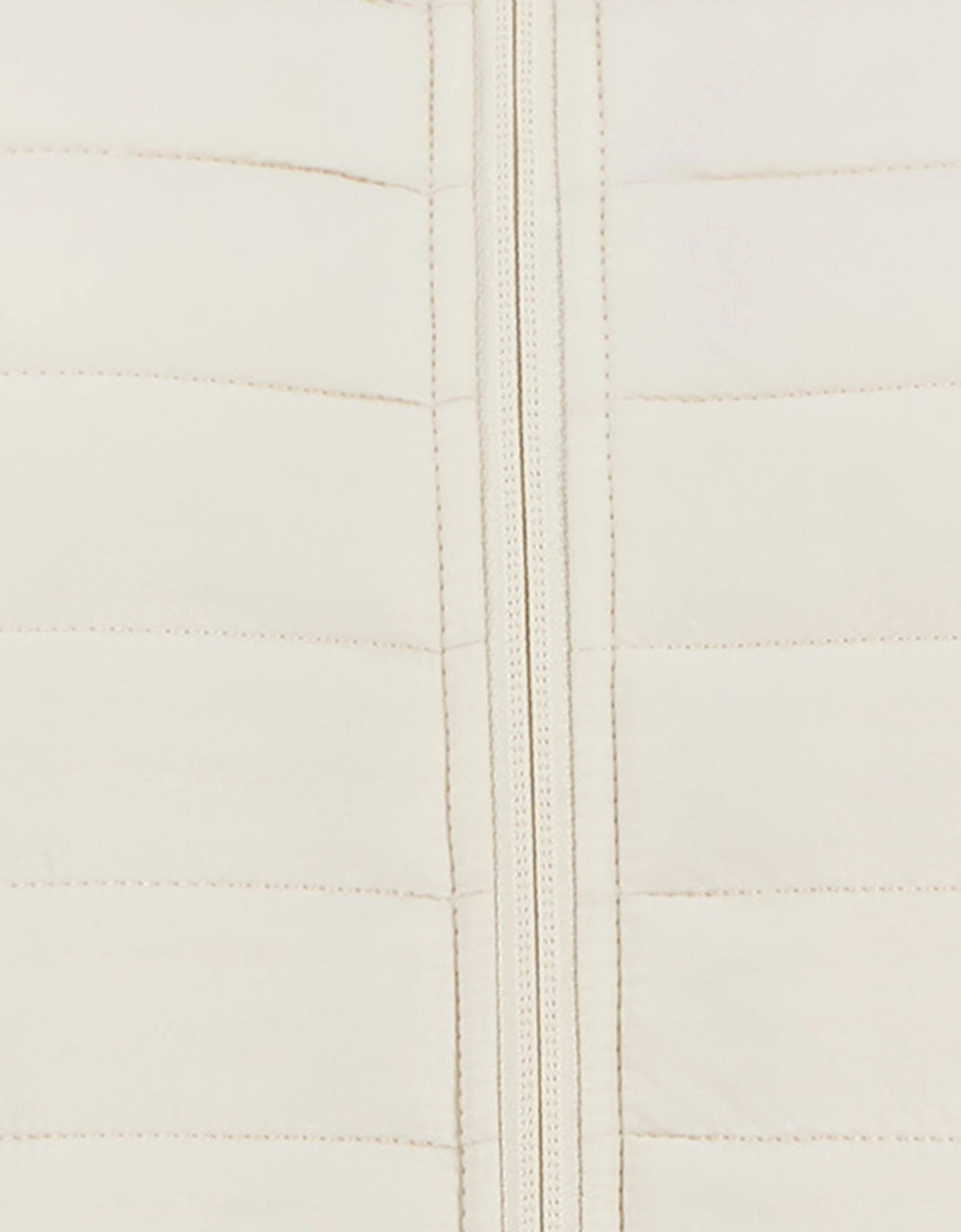 Valentina Womens Quilted Hybrid Jacket - Bone White