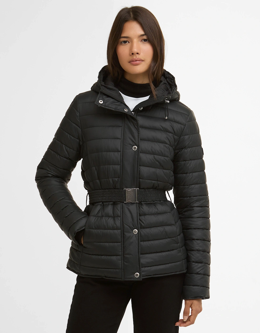 Jada Womens Puffer Jacket - Black, 8 of 7