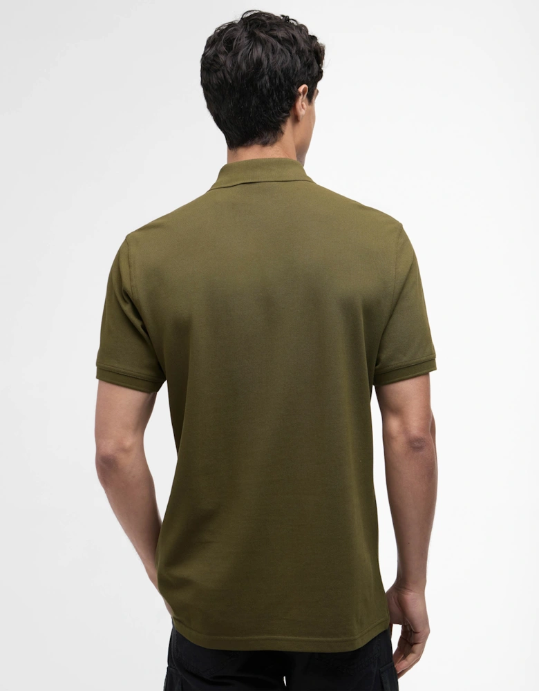 Essential Short Sleeve Mens Polo - Light Sage