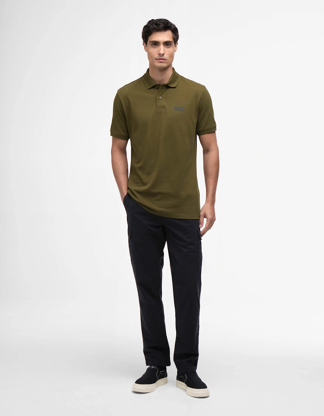 Essential Short Sleeve Mens Polo - Light Sage